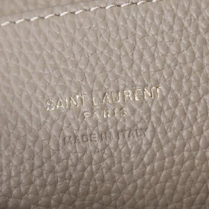 Saint Laurent YSL Women Le 5 À 7 Baby Bea In Grained Leather-Light Cumin