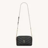 Saint Laurent YSL Women Loulou Camera Bag In Matelassé Lambskin-Black