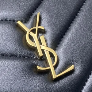 Saint Laurent YSL Women Loulou Camera Bag In Matelassé Lambskin-Black