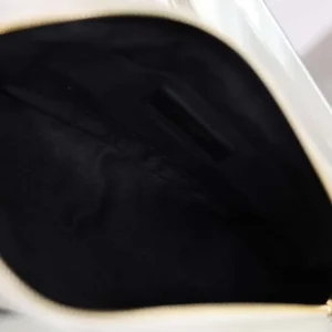 Saint Laurent YSL Women Loulou Camera Bag In Matelassé Lambskin-White
