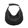 Saint Laurent YSL Women Mombasa Medium In Leather-Black 862029AA