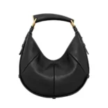 Saint Laurent YSL Women Mombasa Medium In Leather-Black 862029AA