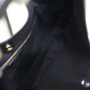 Saint Laurent YSL Women Mombasa Medium In Leather-Black 862029AA