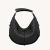 Saint Laurent YSL Women Mombasa Small In Leather-Rouge Cabernet