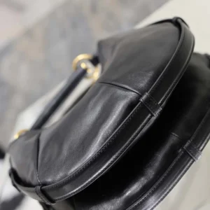 Saint Laurent YSL Women Mombasa Small In Leather-Rouge Cabernet