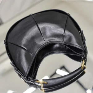 Saint Laurent YSL Women Mombasa Small In Leather-Rouge Cabernet