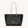 Saint Laurent YSL Women Niki Shopping In Vintage Leather Black
