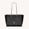 Saint Laurent YSL Women Niki Shopping In Vintage Leather Black