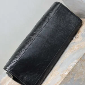 Saint Laurent YSL Women Niki Shopping In Vintage Leather Black