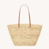 Saint Laurent YSL Women Panier Medium In Raffia 868564GA