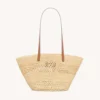 Saint Laurent YSL Women Panier Small In Raffia 868565GAA