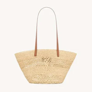 Saint Laurent YSL Women Panier Small In Raffia 868565GAA