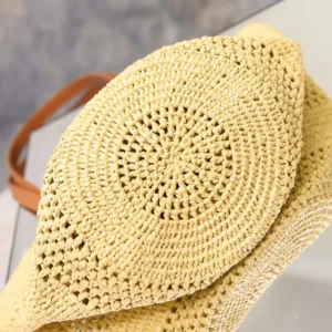Saint Laurent YSL Women Panier Small In Raffia 868565GAA
