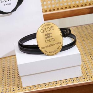 Celine Women Maison Celine Belt 13Mm in Taurillon Leather B10543A01