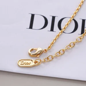 Dior Women CD Disco Bracelet Gold-Finish Metal White Resin Pearl and Crystal