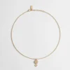 Dior Women CD Disco Necklace Gold-Finish Metal and Crystals