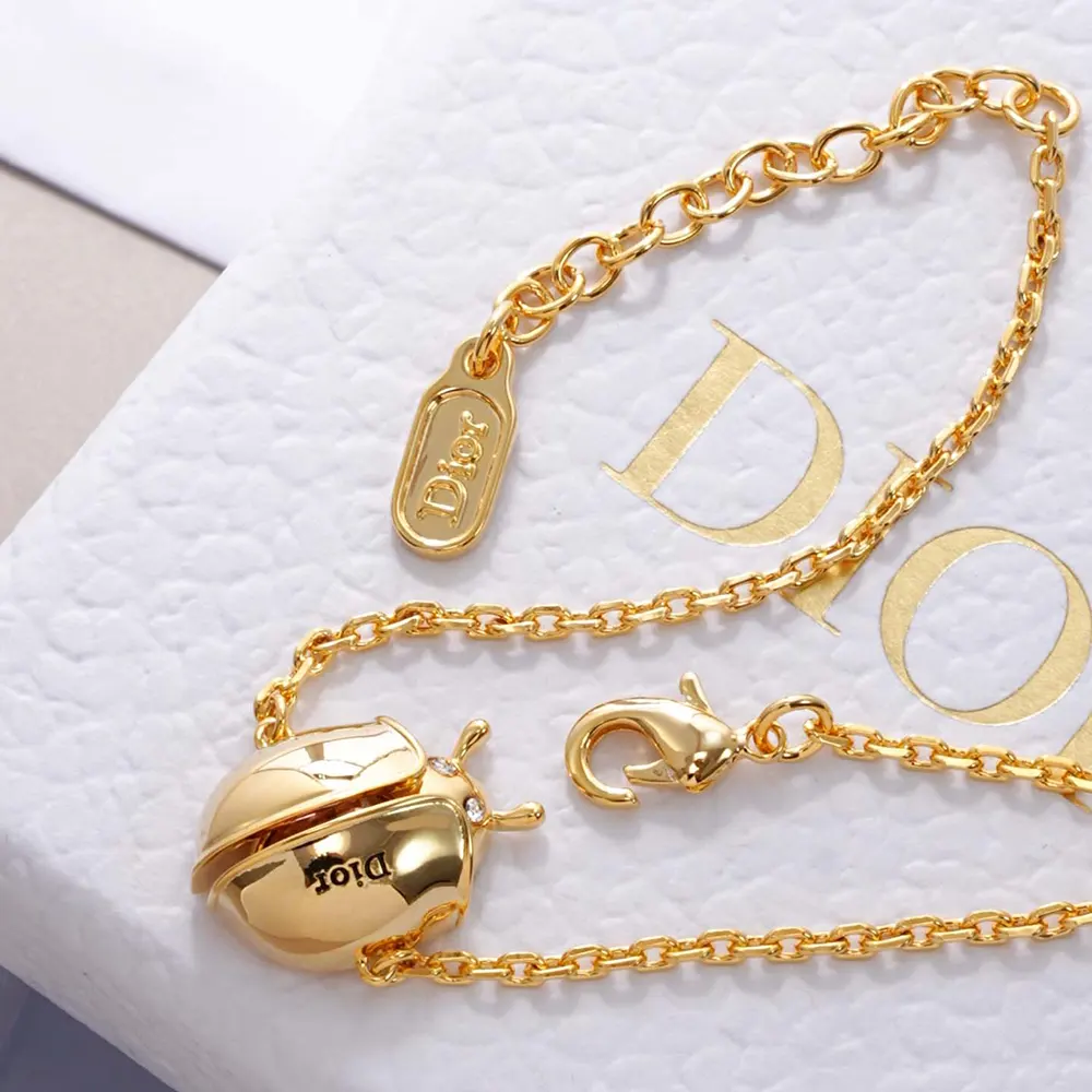 Dior Women Lady Spark Bracelet Gold-Finish Metal Crystals and Pink Crystal 4 Dior Women Lady Spark Bracelet Gold-Finish Metal Crystals and Pink Crystal