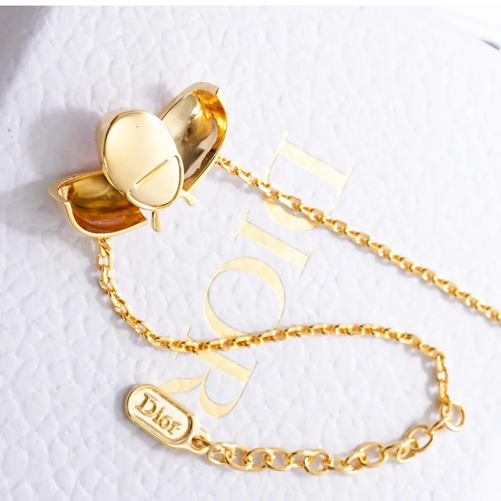Dior Women Lady Spark Bracelet Gold-Finish Metal Crystals and Pink Crystal 6 Dior Women Lady Spark Bracelet Gold-Finish Metal Crystals and Pink Crystal
