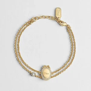 Dior Women Médaillon Bracelet Gold-Finish Metal and Crystals