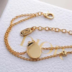 Dior Women Médaillon Bracelet Gold-Finish Metal and Crystals