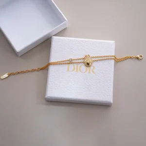 Dior Women Médaillon Bracelet Gold-Finish Metal and Crystals