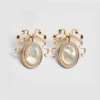 Dior Women Médaillon Earrings Gold-Finish Metal and White Mother-of-Pearl 8 Dior Women Médaillon Earrings Gold-Finish Metal and White Mother-of-Pearl