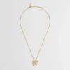 Dior Women Médaillon Necklace Gold-Finish Metal and White Mother-of-Pearl