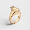 Dior Women Médaillon Ring Gold-Finish Metal and Crystals