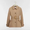 Dior Women Peplum Jacket Beige Cotton and Silk Gabardine