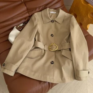 Dior Women Peplum Jacket Beige Cotton and Silk Gabardine