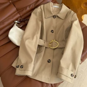 Dior Women Peplum Jacket Beige Cotton and Silk Gabardine