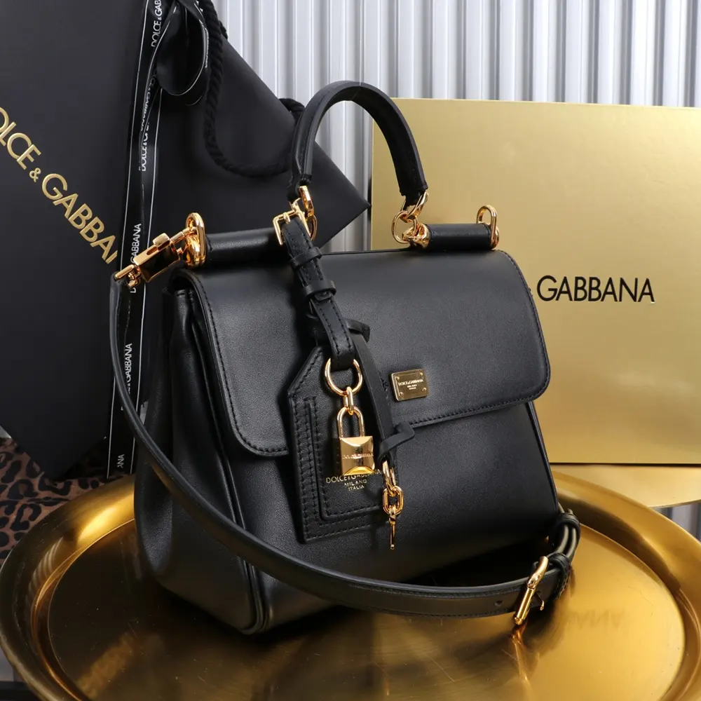 Dolce Gabbana D&G Women My Sicily Plongé Leather Top Handle Bag 4 Dolce Gabbana D&G Women My Sicily Plongé Leather Top Handle Bag
