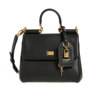 Dolce Gabbana D&G Women My Sicily Plongé Leather Top Handle Bag