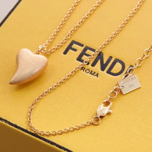 Fendi Women Heartbeat Necklace Gold-colored 8AL632B0
