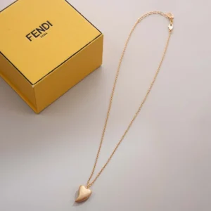 Fendi Women Heartbeat Necklace Gold-colored 8AL632B0