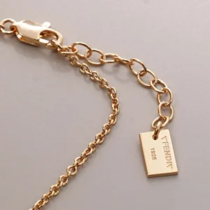 Fendi Women Heartbeat Necklace Gold-colored 8AL632B0