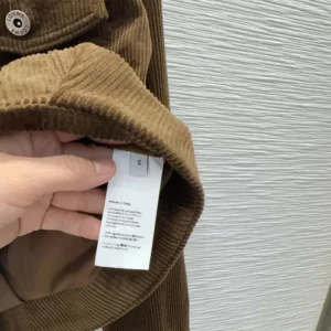 Loewe Women Jacket In Cotton Corduroy Brown