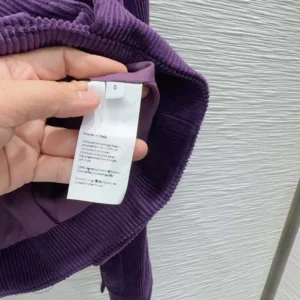 Loewe Women Jacket In Cotton Corduroy Purple