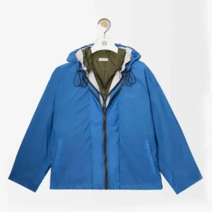 Loewe Women Jacket In Technical Shell Blue
