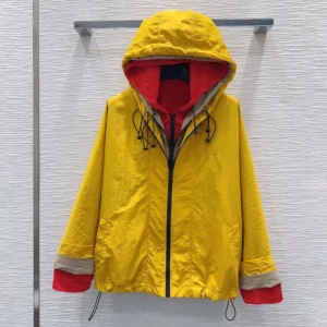 Loewe Women Jacket In Technical Shell Yellow