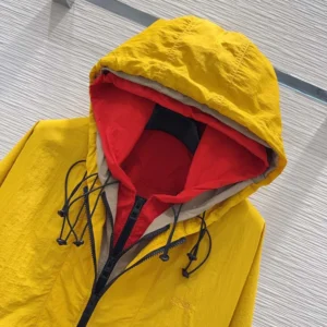 Loewe Women Jacket In Technical Shell Yellow