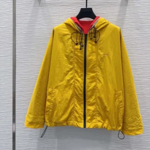 Loewe Women Jacket In Technical Shell Yellow