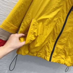 Loewe Women Jacket In Technical Shell Yellow