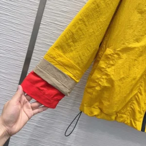 Loewe Women Jacket In Technical Shell Yellow