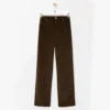 Loewe Women Trousers In Cotton Corduroy Brown