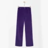 Loewe Women Trousers In Cotton Corduroy Purple
