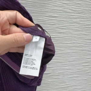 Loewe Women Trousers In Cotton Corduroy Purple