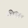 Miu Miu Women Metal Earrings with Miu Miu Logo 5IO514