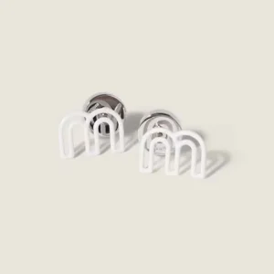 Miu Miu Women Metal Earrings with Miu Miu Logo 5IO514