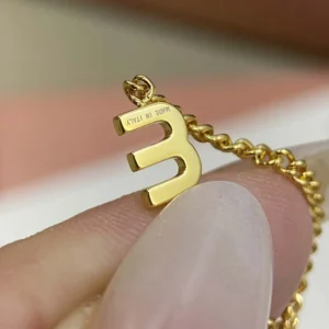 Miu Miu Women Metal Ring Featuring Three Slim Chain Bands and Logo